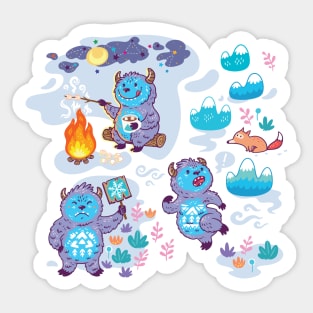 Busy Yeti Sticker